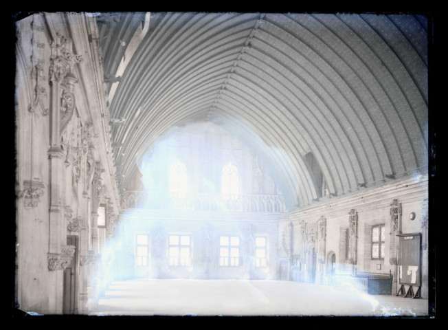 Grande salle du Palais de justice de Rouen (Seine-Maritime).