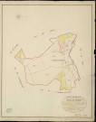 Mesnil-sur-l'Estrée (Le). Tableau d'assemblage _ du Plan Parcellaire de la Commune de Mesnil sur l'Estrée _ Canton de Nonancourt - Evreux - Eure. _ Terminé sur le Terrain le , sous l'administration de M. Le Vicomte Raymond Delaitre, Préfet _ M. Lelièvre, Maire _ et sous la Direction de M. Marel, Directeur des Contributions directes _ M. Hautier, Géomètre en Chef. _ Par M. Girard, Géomètre de 1re classe.