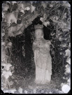 Église de Saint-Aubin-de-Scellon (Eure), statue de Vierge à l'enfant.