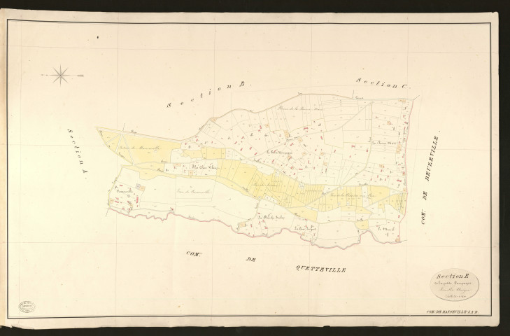 Manneville-la-Raoult. Section E _ de la petite Campagne _ Feuille Unique