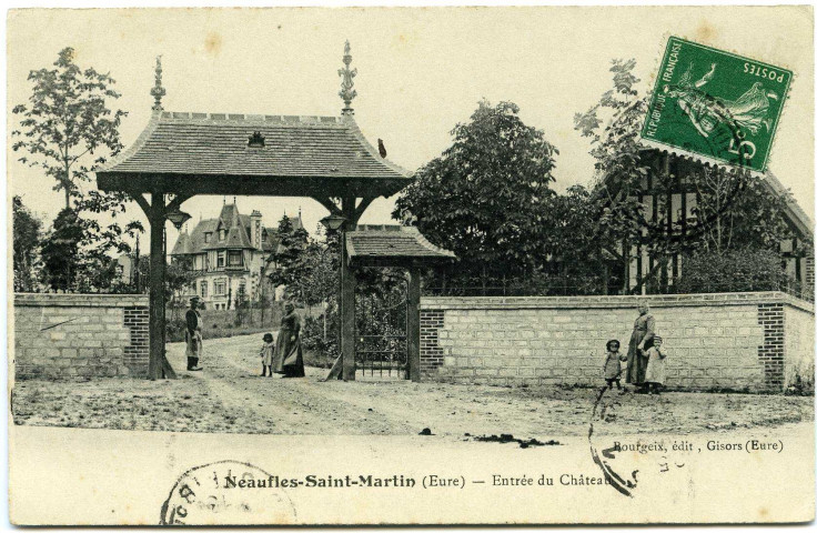 Neaufles-Saint-Martin. Entrée du Château.