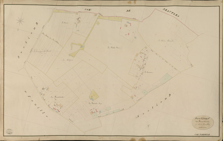 Ambenay. Section C _ des renardières _ 1re de 2 Feuilles