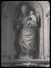 Église Saint-Barthélémy de Thomer-la-Sogne (Eure), statue de la Vierge à l'enfant.