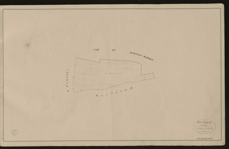Barquet. Section A _ du Bosc-Roger _ 3e et dernière Feuille
