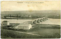 Port-Mort. Le Barrage et vue sur Notre-Dame-de-la-Garenne.