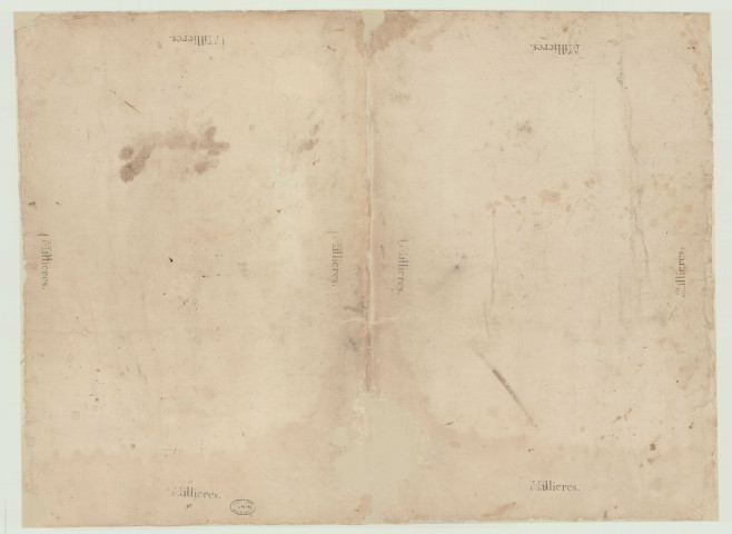 Millières (Manche) - Atlas de 13 plans terriers de la paroisse de Millières. *
