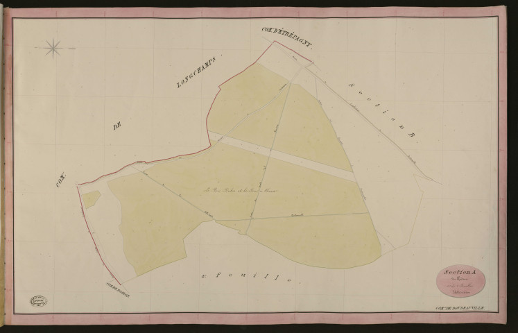 Doudeauville-en-Vexin. Section A _ du Château _ 1re de 2 Feuilles