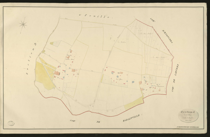 Saint-Sylvestre-de-Cormeilles. Section A _ de la Tillaie _ 1re de 2 Feuilles