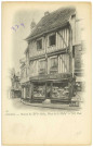 Louviers-Ville. Maison du XVIe siècle, Place de la Halle.
