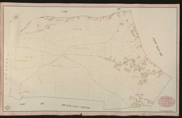 Martagny. Section A _ de Martagny _ 3e et dernière Feuille
