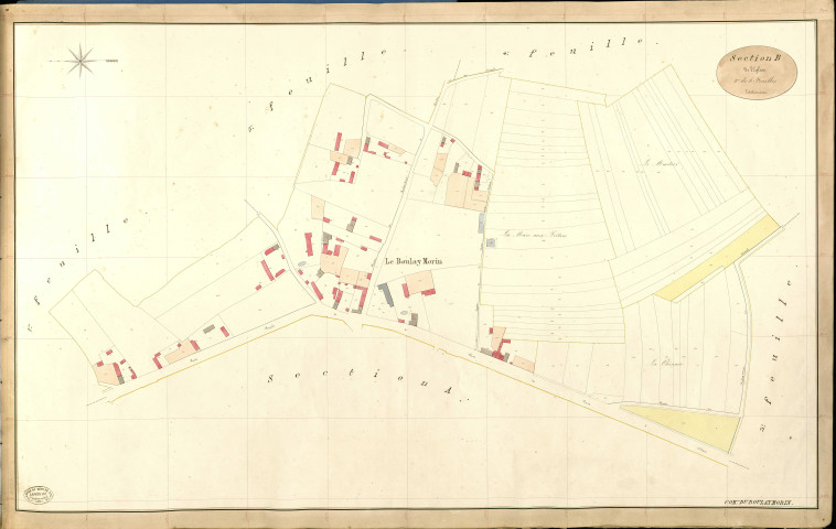 Boulay-Morin (Le). Section B _ de l'Eglise _ 2e de 6 Feuilles