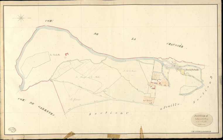 Ivry-la-Bataille. Section A _ des Gasseux et du Boug _ 1re de 2 Feuilles