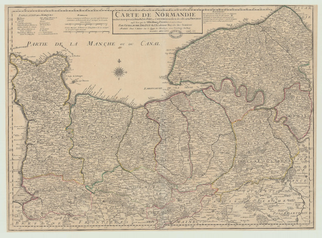 Carte de Normandie