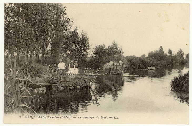 Criquebeuf-sur-Seine. Le Passage du Gué.