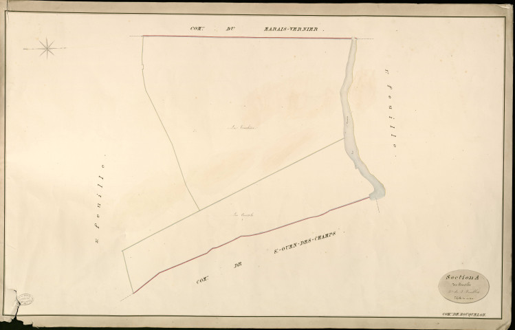 Bouquelon. Section A _ des Courtils _ 2e de 3 Feuilles