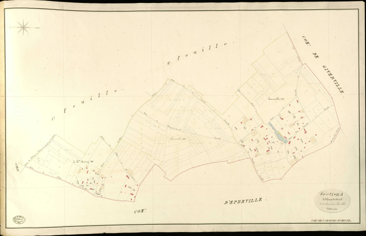 Saint-Georges-du-Mesnil. Section A _ de St Georges du Mesnil _ 3e et dernière Feuille
