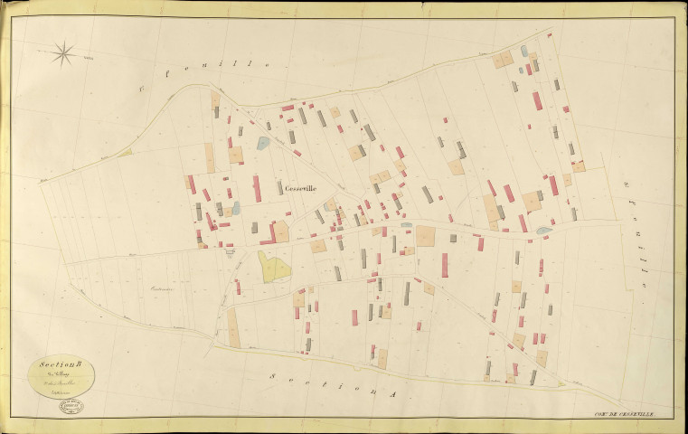 Cesseville. Section B _ du Village _ 2e de 5 Feuilles