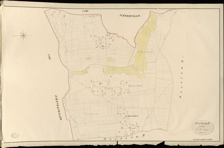 Haye-Aubrée (La). Section D _ des Boscs _ Feuille Unique