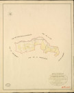 Saint-Germain-de-Pasquier. Tableau d'assemblage _ du Plan Parcellaire de la Commune de Saint-Germain-de-Pasquier _ Canton d'Amfreville - Louviers - Eure. _ Terminé sur le Terrain en Février 1828 , sous l'administration de M. Le Vicomte Raymond Delaître , Préfet _ M. Malassis, Maire _ sous la Direction de M.Hurtrelle, Directeur des Contributions directes _ M. Hautier, Géomètre en Chef. _ Par M. Lenglet, Géomètre de 1re classe.