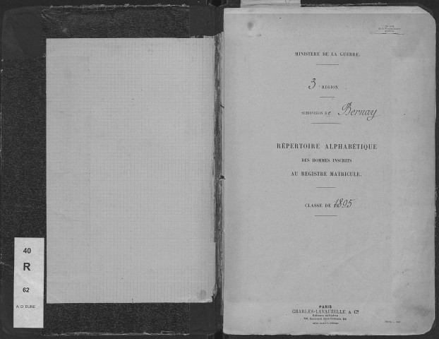 Bernay. Répertoire alphabétique (1895)