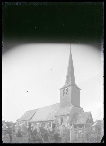 Vue d'ensemble de l'église de Bosrobert (Eure).