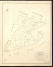 Berthouville. Tableau d'assemblage du Plan Parcellaire de la Commune de Berthouville. _ Canton de Brionne - Bernay - Eure. _ Terminé sur le terrain en août 1827, sous l'administration de M. Le Vicomte Raymond Delaitre, Préfet - M. Deschamps, Maire et sous la direction de M. Hurtelle, Directeur des Contributions directes. _ M. Hautier, Géomètre en Chef. _ Par M. Chainot, Géomètre de 1re classe