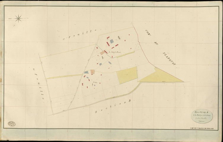 Saint-Mards-de-Fresne. Section A _ de la Chaslière et de la Motte _ 2e de 3 Feuilles
