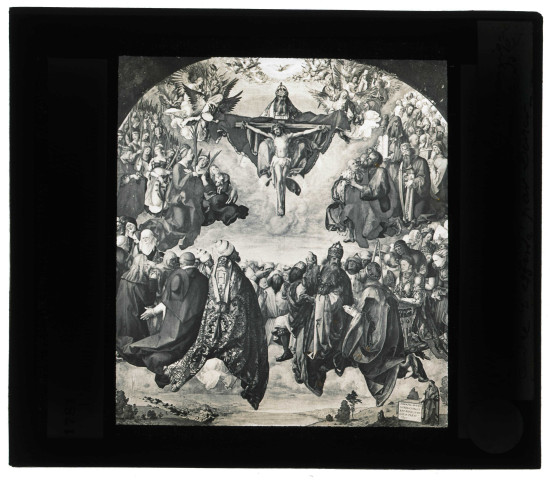 Musée de Vienne (Autriche), tableau de Dürer « Adoration de la Sainte-Trinité ».