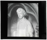 Collégiale Notre-Dame de l'Assomption d'Écouis (Eure), statue en buste de Saint-Laurent. D'un saint diacre ?