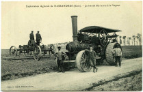 Nassandres. Exploitation Agricole de Nassandres (Eure). - Le travail des terres à la Vapeur.