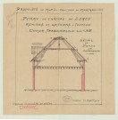 Breuilpont _"Ferme du château de Lorey. Propriété de Mme la comtesse de Montgrillon. Remise à grains et fourrage".