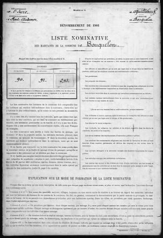 BOUQUELON 1901