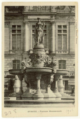 Evreux-Ville. Fontaine Monumentale.