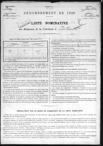 AUTHOUILLET 1926