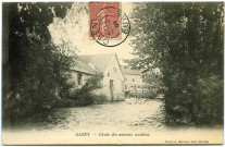 Gasny. Chute des anciens moulins.