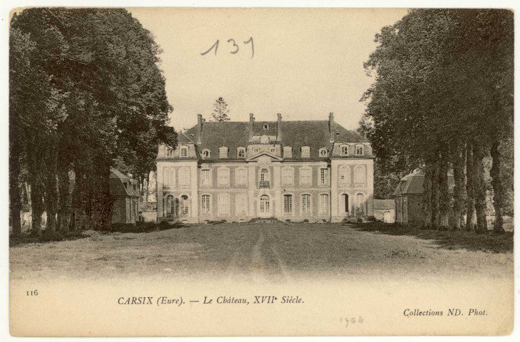 Carsix. Le Château, XVIIe siècle.