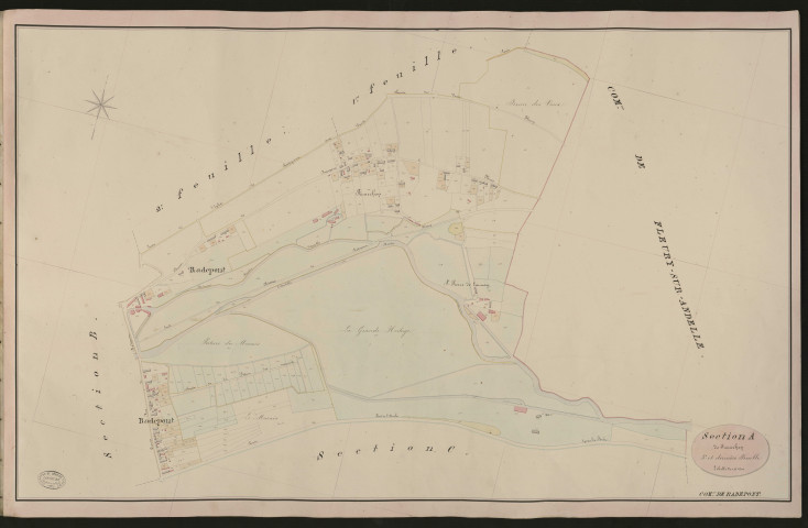 Radepont. Section A _ des Vaux _ 3e et dernière Feuille