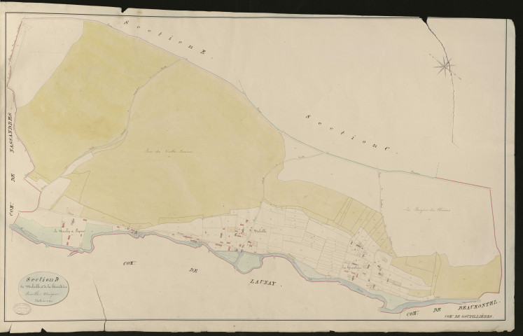 Goupillières. Section D _ de Melville et de la Héroudière _ Feuille Unique