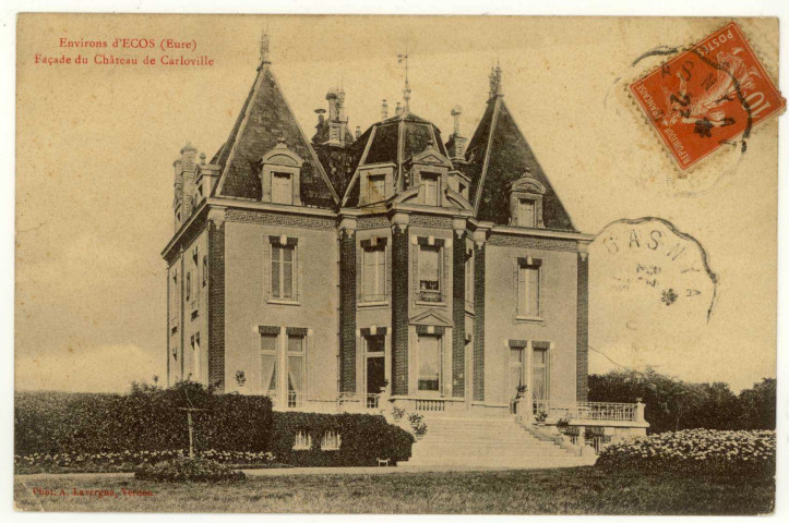 Ecos. Façade du Château de Carloville.