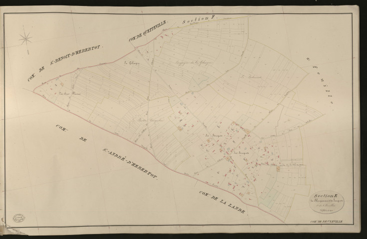 Beuzeville. Section E _ de Blacquemare et des Joncquets _ 1re de 2 Feuilles