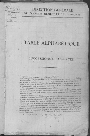 Tables 1837-1847
