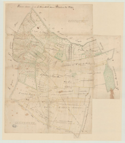 Villez-Sous-Bailleul - Cartes de la paroisse de Sainct-Phillebert-de-Villées. *
