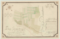 Perruel - "Plan géométrique de la ferme de Bois-Guillaume". *