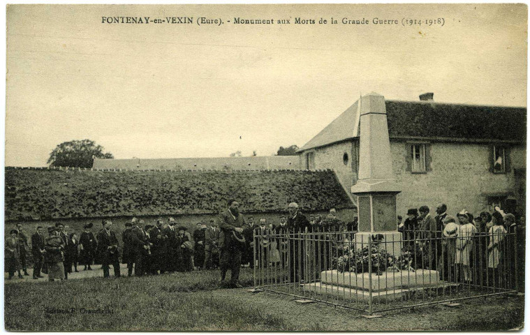 Fontenay. Monument aux Morts de la Grande Guerre (1914-1918).
