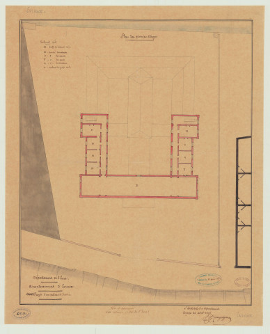 Evreux _Palais de Justice, projet 3. "Avant projet d'un Palais de Justice".