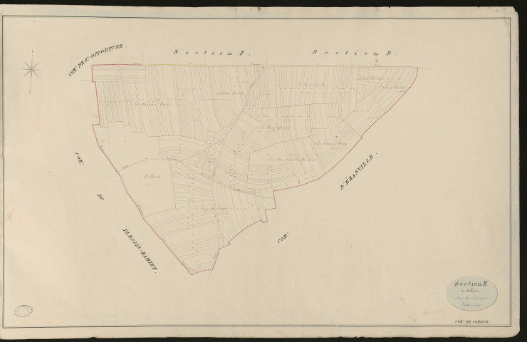 Combon. Section E _ de Caillouet _ Feuille Unique