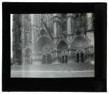 Cathédrale Saint-Étienne de Bourges (Cher), façade ouest, portails.