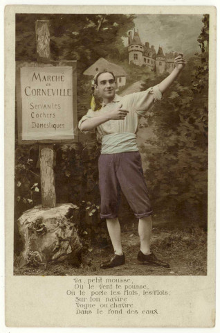 Corneville-sur-Risle. Marché de Corneville-Servantes-Cochers-Domestiques.