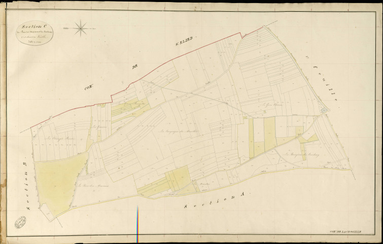 Croisille (La). Section C _ du Bois des Maisons et du Coudray _ 2e et dernière Feuille