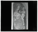 Église de Fouqueville (Eure), statue de Vierge à l'enfant.